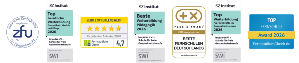 Zu sehen sind unsere diversen Auszeichnungen und Siegel